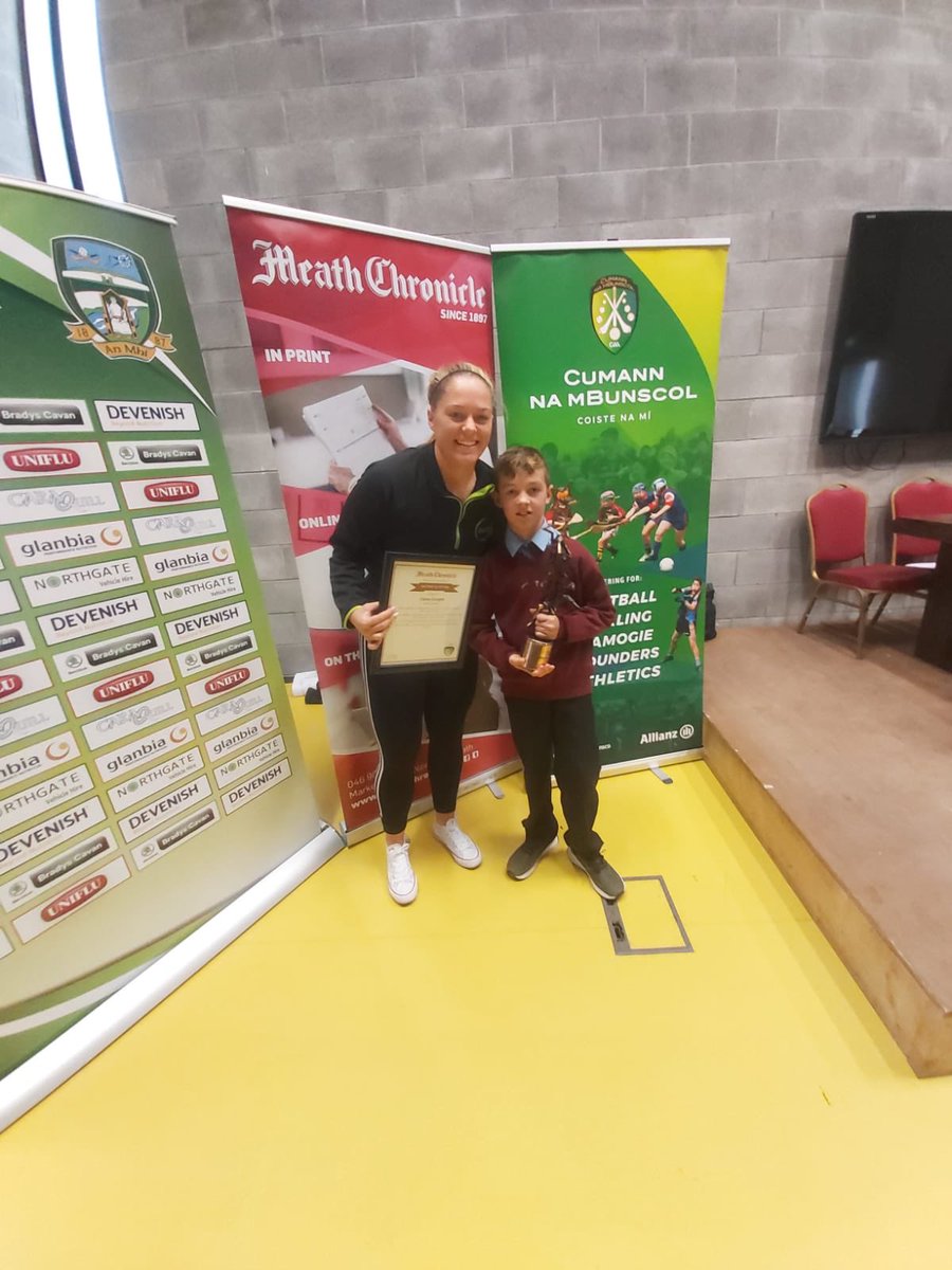 Very proud of my nephew Ciarán’s Spirit of the Final award after Baconstown NS won their recent football final 👏🏆#proudmoments #gaa #grassroots