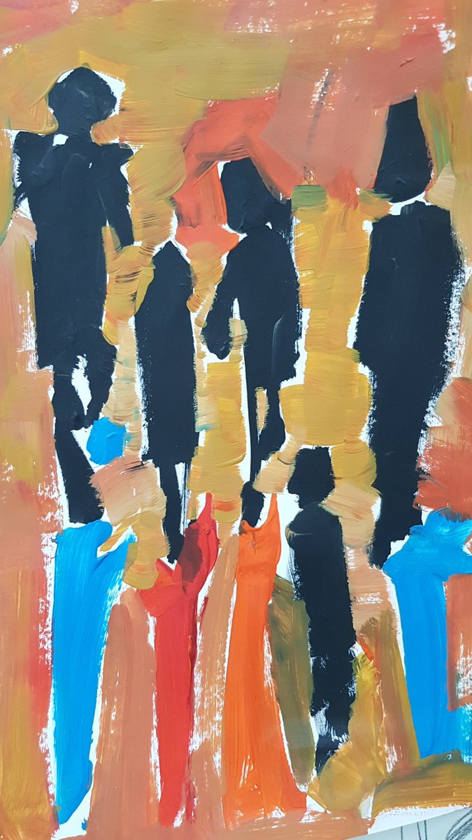ArtsRitak's tweet photo. #Colourfulshadows #ArtGallery acrylic on paper, A4, 2019 https://t.co/kCIn9MA90H