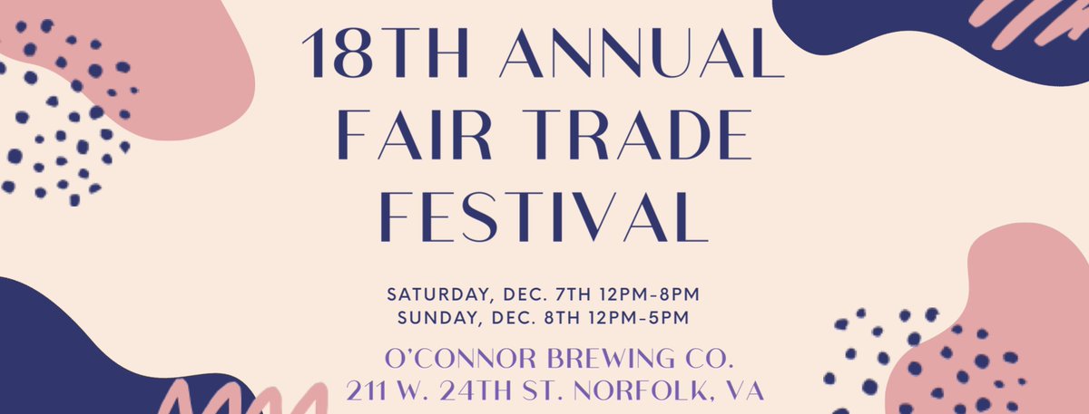 OConnorBrewing's tweet photo. We're hosting the 18th Annual Fair Trade Festival ALL weekend! Support local businesses who are supporting our community as well as developing communities around the world. Click here for a full list of vendors &amp; musicians! https://t.co/gcuumIwN98

#fairtrade #local #festival https://t.co/cfnSE5Hzlq