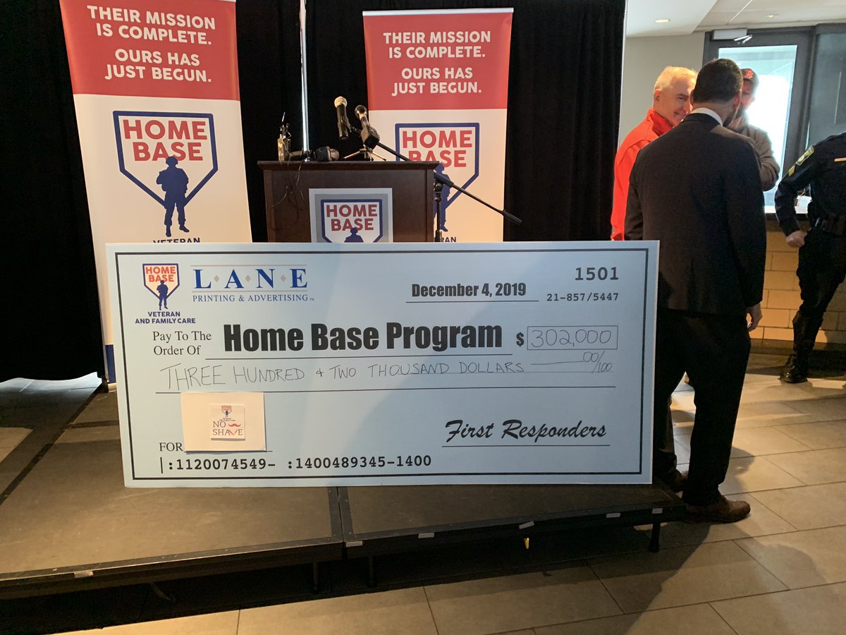 WalterFTimilty's tweet photo. Today was the culmination of #HomeBaseNoShave November, now in its 5th year, spearheaded by @MBTATransitPD /Boston PD Gang Unit Detective Kurt Power. Kurt started this awareness program to bring awareness to and break the stigma of mental health care for post- traumatic stress. https://t.co/4IlOiMcFNU