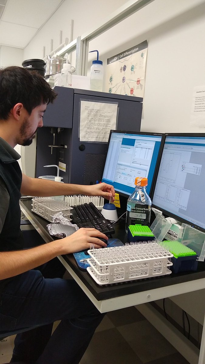 Flow flow flow your beads
Quickly up the stream
Variably
Variably
Variably
Plots form on the screen
#songsfromthekaulab
#flowcytometry