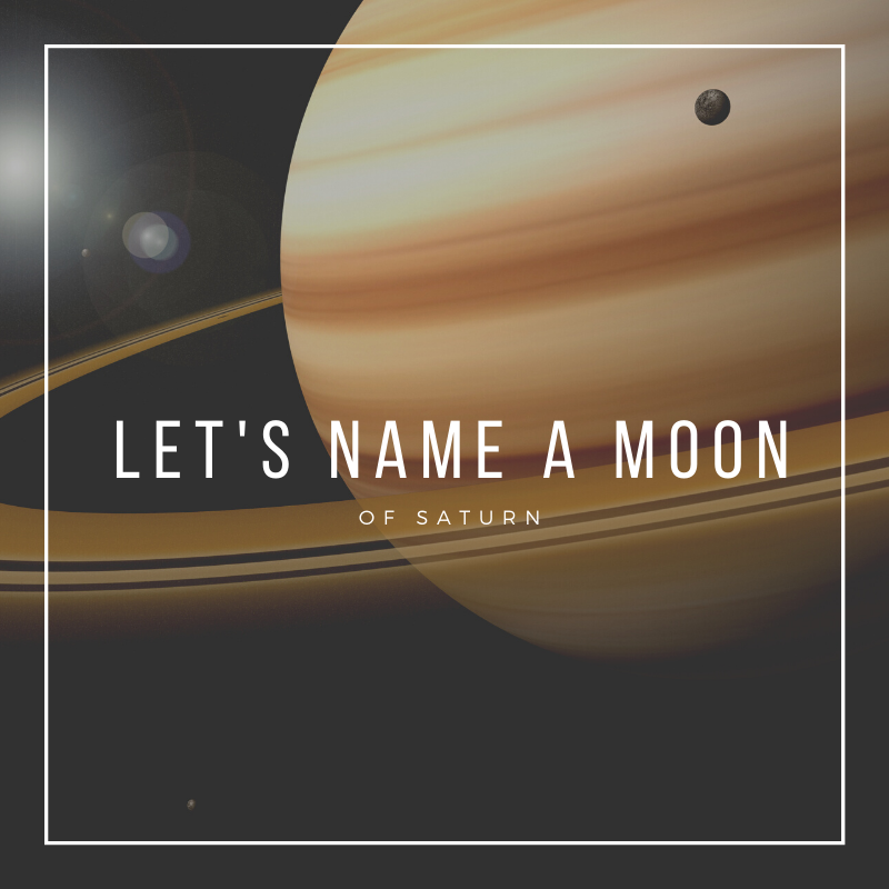 acnc_smeec's tweet photo. Let’s name a moon of Saturn!
Tweet your suggested moon name to @SaturnLunacy and tell us why you picked it. Don’t forget to include the hashtag #NameSaturnsMoons.
Rules: https://t.co/d7BsYfQrQ6
Contest ends Dec. 6
#learn #explore #SMEEC #Saturn https://t.co/jRVVLosARE