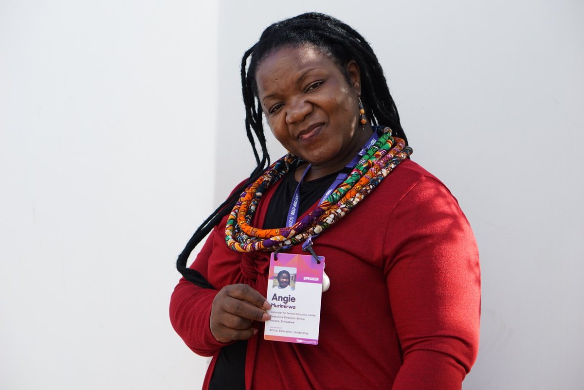 Camfed's tweet photo. We think @AngieMurimirwa is about as BOLD + BRILLIANT as they come, and on Thursday she'll prove it here at #TEDWOMEN in Palm Springs, representing 140,000 other audacious change makers across Africa! 💪🏿

Are you with us? We're ready to #ShakeUptheWorld 🌍 @TEDTalks https://t.co/rr207EgSEP