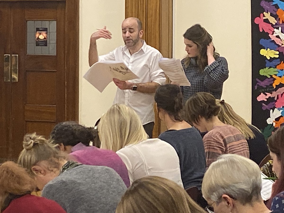 Orianafive15's tweet photo. Really wonderful tonight working with our new composer in residence @annadsmusic on her first commission which gets its world premiere on Monday 16th December at St James’s Piccadilly. https://t.co/3AwlHztNHM