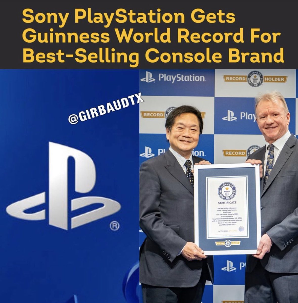 Sony PlayStation Awarded Guinness World Record for Best-Selling