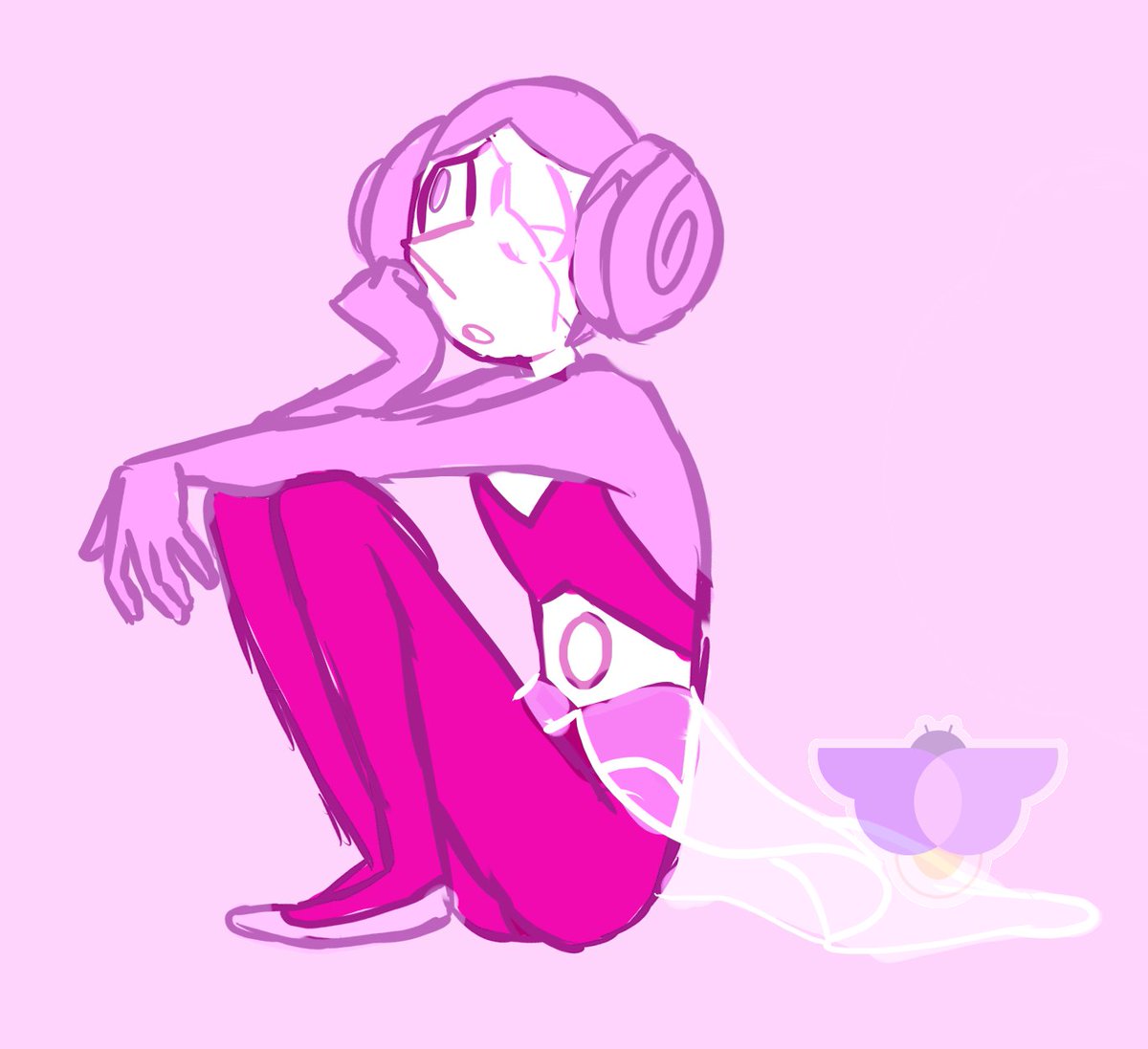 warm ups with pink pearl #pinkpearl #StevenUniverse #StevenUniverseFuture