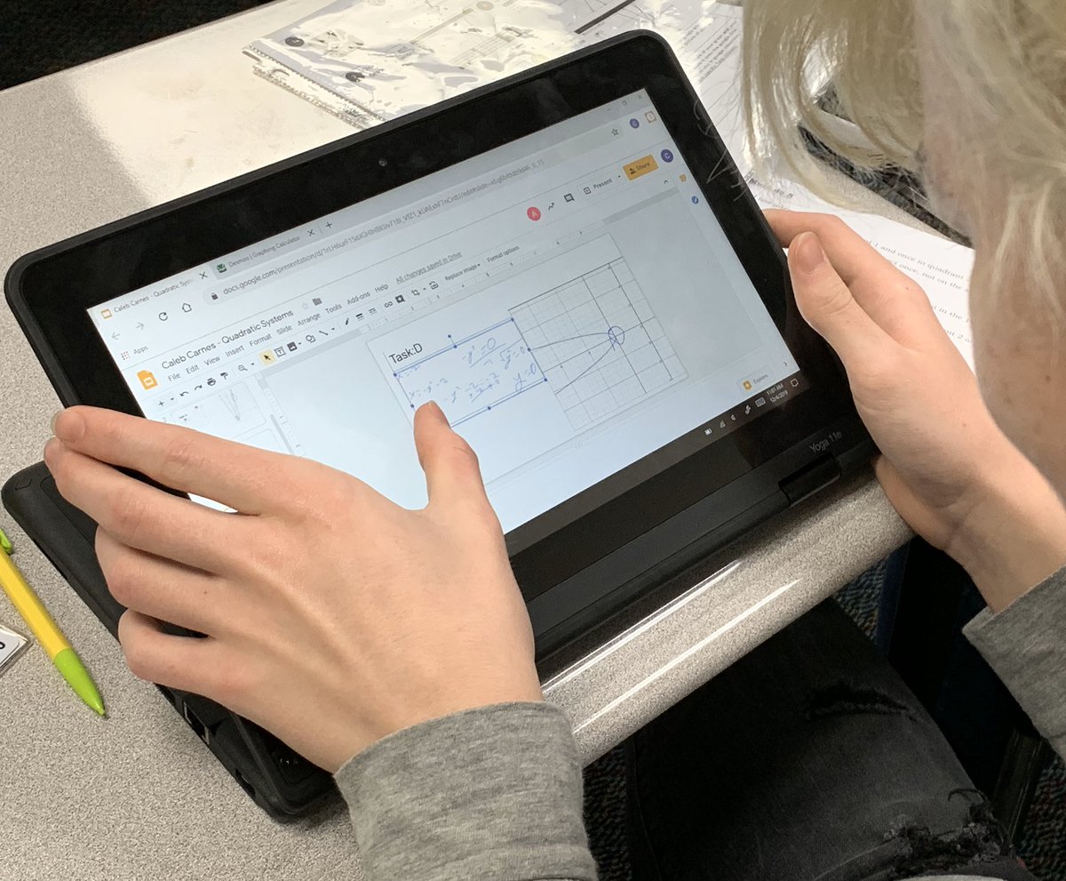 PalkerMath's tweet photo. What’s the best way to teach solving systems with quadratics? Give the Ss a mini project with @desmos and let them roll with it!! #cfisdmath #cyranchmath #iteachmath #teach180 #algebra2 https://t.co/oi6ioHvsbP
