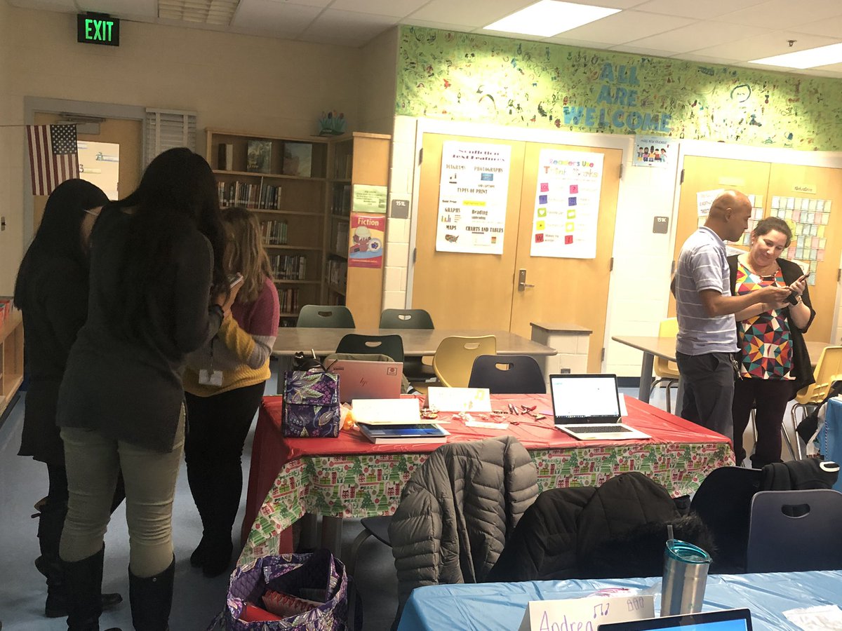 MrsWrightBCPS's tweet photo. CIA course participants started by uniting/connecting by Mixing & Mingling with a pic from their phone. Then shared their classroom layout artifact during “speed dating.” #ciacourse @SJohnson_BCPS @astuckey2 https://t.co/HrtZpaorIn
