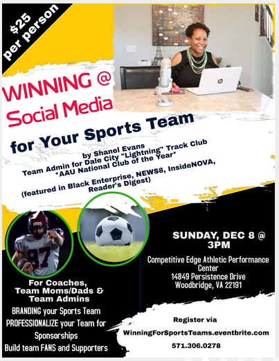 LightningInVA's tweet image. Want your team to "win" at #SocialMedia? Find out how on Sunday, December 8th! 

#CompEdge 
571-398-2813 
ow.ly/xY8c50xqHvy