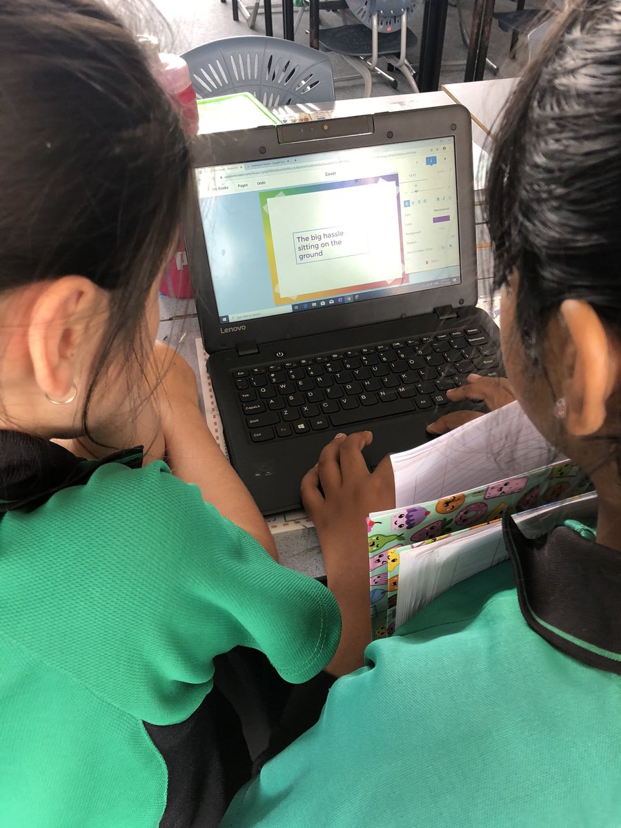 Loving using #bookcreator in class today. What an awesome and engaging way to get kids writing/publishing their writing. <a href="/BookCreatorApp/">Book Creator from Kami</a> <a href="/Hillpark_School/">Hillpark School</a>