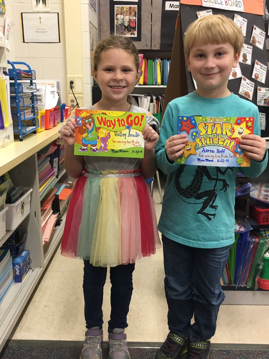 Congratulations to these two students for earning an award for using their