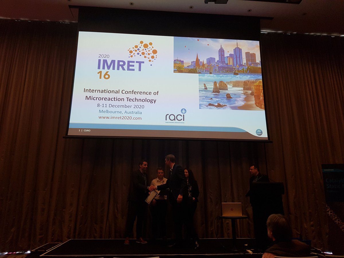 .<a href="/RubensMaarten/">Maarten Rubens</a> won a poster price at the Australian Flow Chemistry Symposium #AFCS19. Very well done! <a href="/uhasselt/">Universiteit Hasselt</a> <a href="/ChemistryMonash/">Monash Chemistry</a>