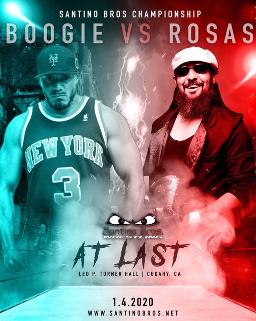 🚨!!Match Announcement!!🚨

Slice Boogie gets a shot at the <a href="/SantinoBros/">Santino Bros.</a> Wrestling Championship as he takes on reigning champ Ray Rosas! 

Santino Bros. Championship Match
Ray Rosas (C) vs Slice Boogie

Saturday January 4th at AT LAST 
Get your tickets: eventbrite.com/e/santino-bros…