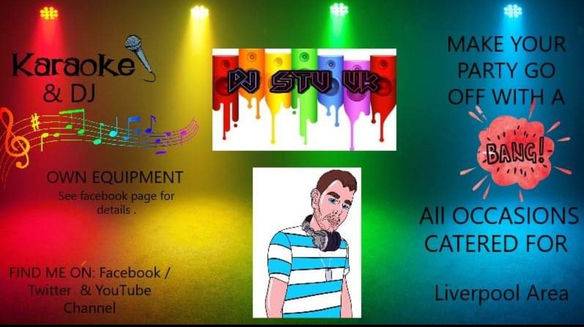 DJSTUUK1's tweet photo. To Book get in touch Liverpool area . 
Also visit my facebook page at DJ Stu UK 
And YouTube. https://t.co/GGbFGcSE0f