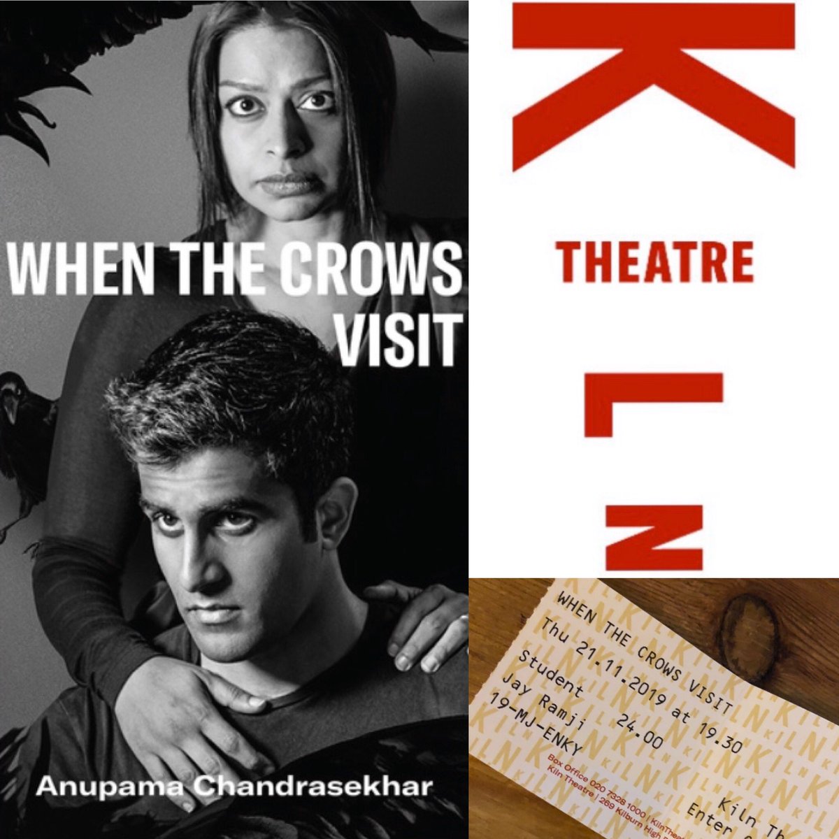hellojayramji's tweet photo. Saw this the other week and just wow, such a powerfully written, performed and staged play that keeps you thinking. Wasnβt sure whether to clap at the end as I was in that much shock! @kilntheatre
*
*
*
#whenthecrowsvisit #offwestendtheatre #britishasiantheatre #kilntheatrelondon https://t.co/izJmjIrv1h