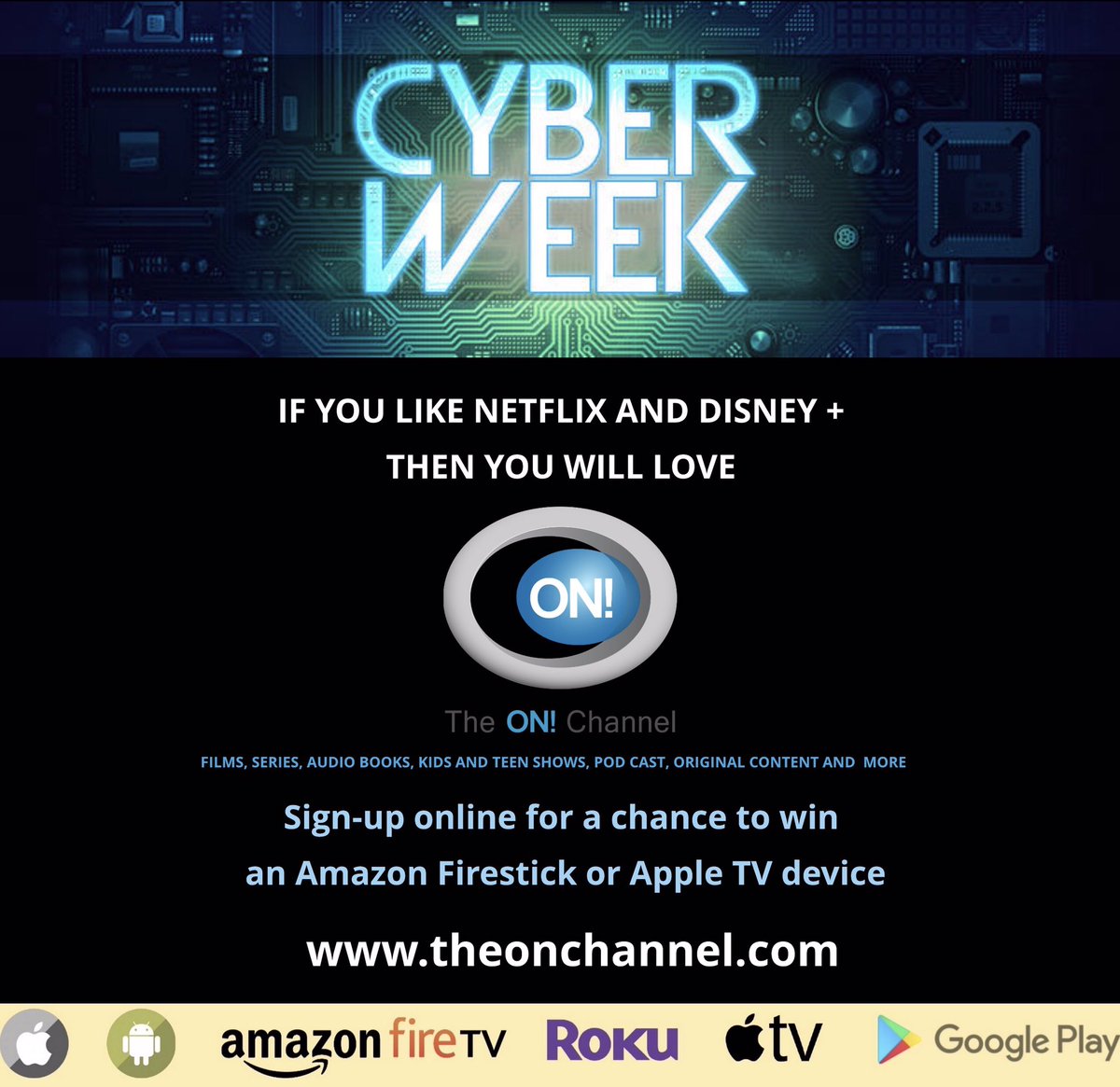 Try us this cyber week!!! #cybermonday #cyberweek #cyber #monday #week #try #us #new #dontmissout #tryitnow #streaming #neflix #disney #marvel #hbo #starzpower #sale