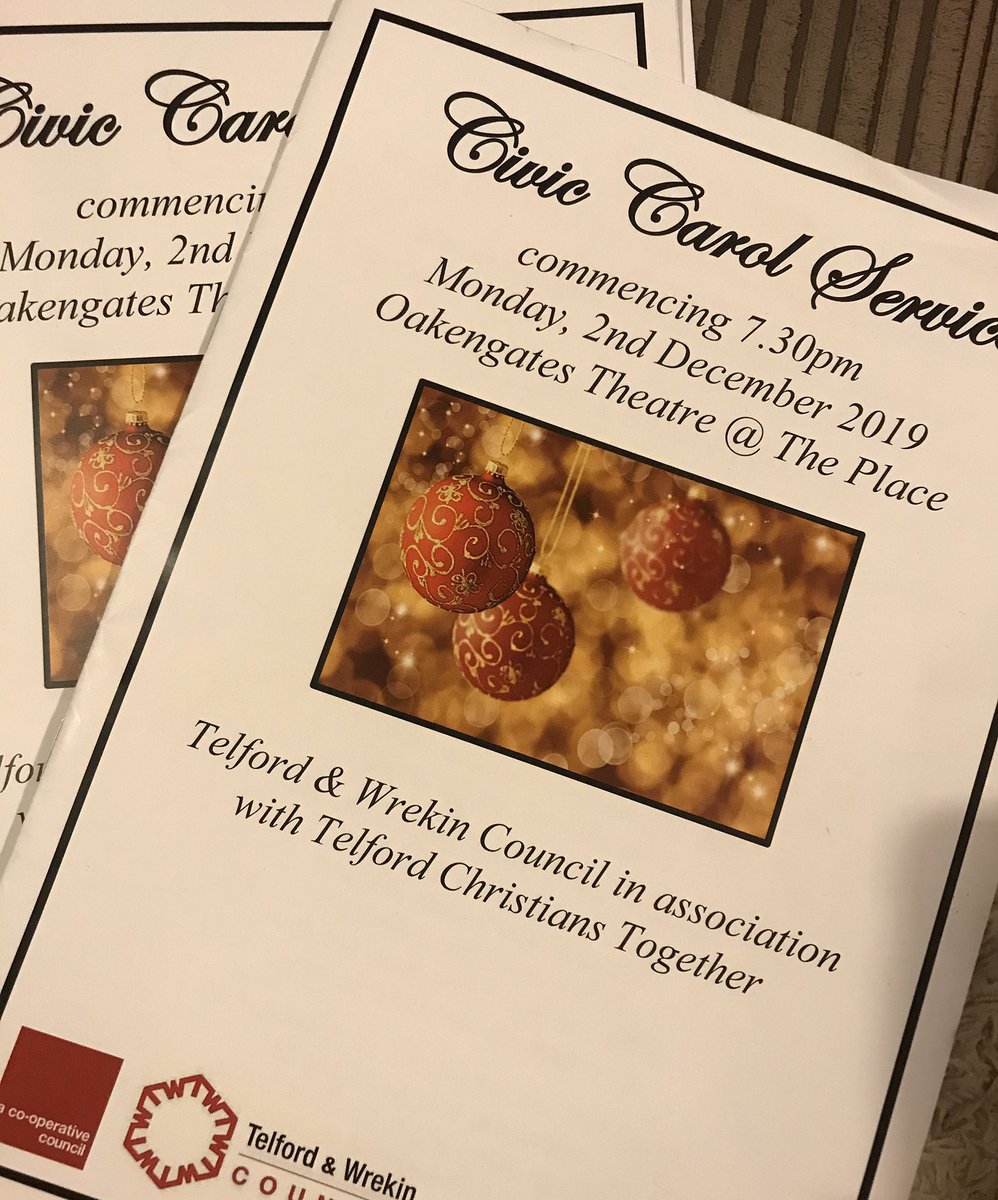Enjoyable evening at the Telford and Wrekin Council civic carol service. Delighted to have been invited to deliver one of the readings. @TelfordChaplain <a href="/TandWMayor/">Telford and Wrekin Mayor</a> #Christmas <a href="/shropsfire/">Shropshire Fire and Rescue Service</a>