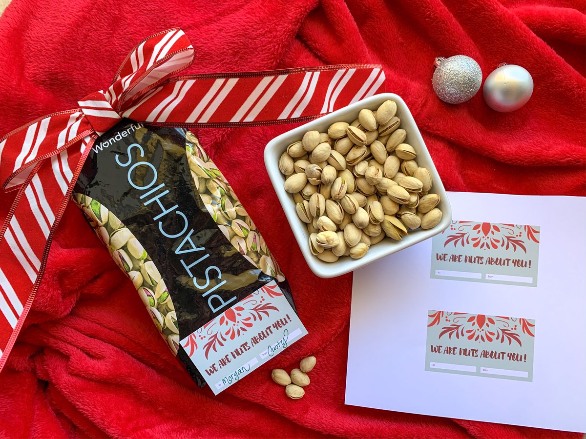 HappyFamilyBlog's tweet photo. Let the holiday parties start! Sharing a free printable โ We are Nuts about Youโ to add to a bag of @wonderfulnuts from @Walmart to make a great hostesses gift.
#ad #gonutsfortots
https://t.co/ecxZ5BSLB2 https://t.co/CT3qgHQ9ej