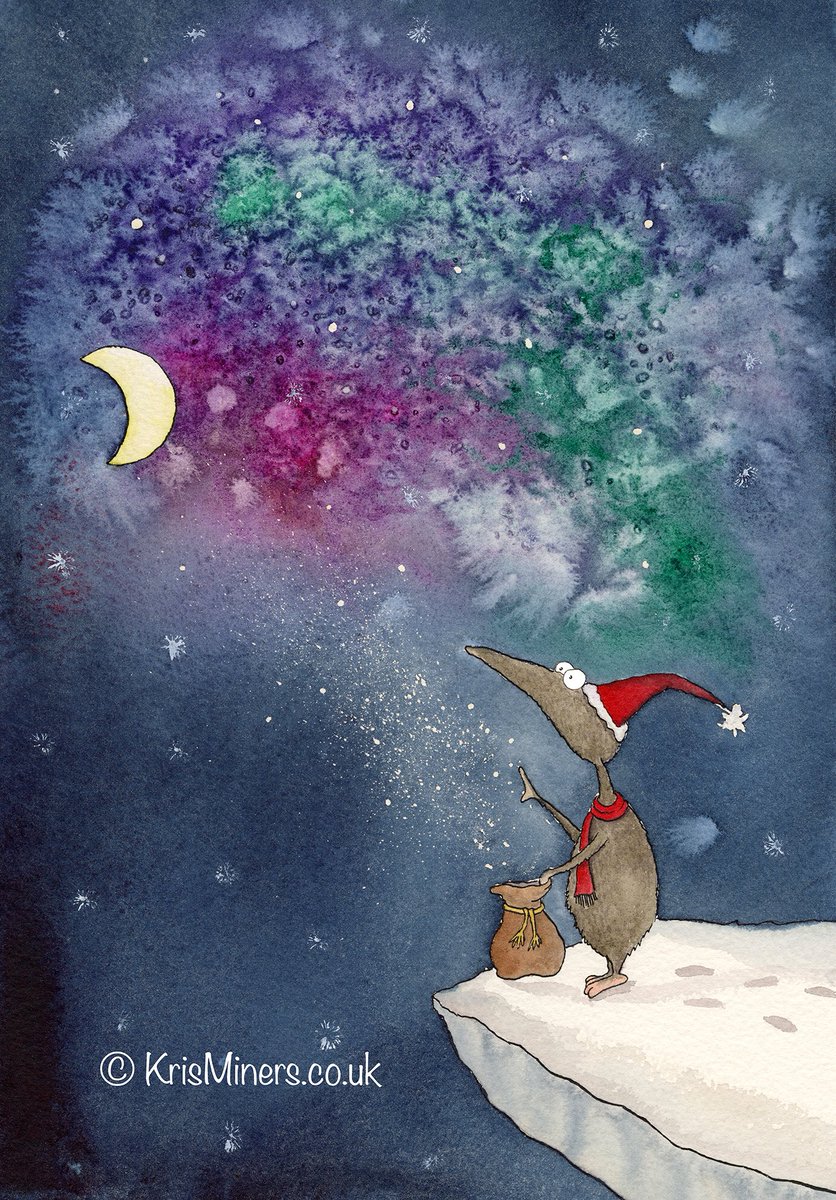 Krisminers's tweet photo. Christmas Wish - an illustration that I did this weekend. #childrensbook #krisminers #kidlit #illustration https://t.co/w0uLcTHjGW