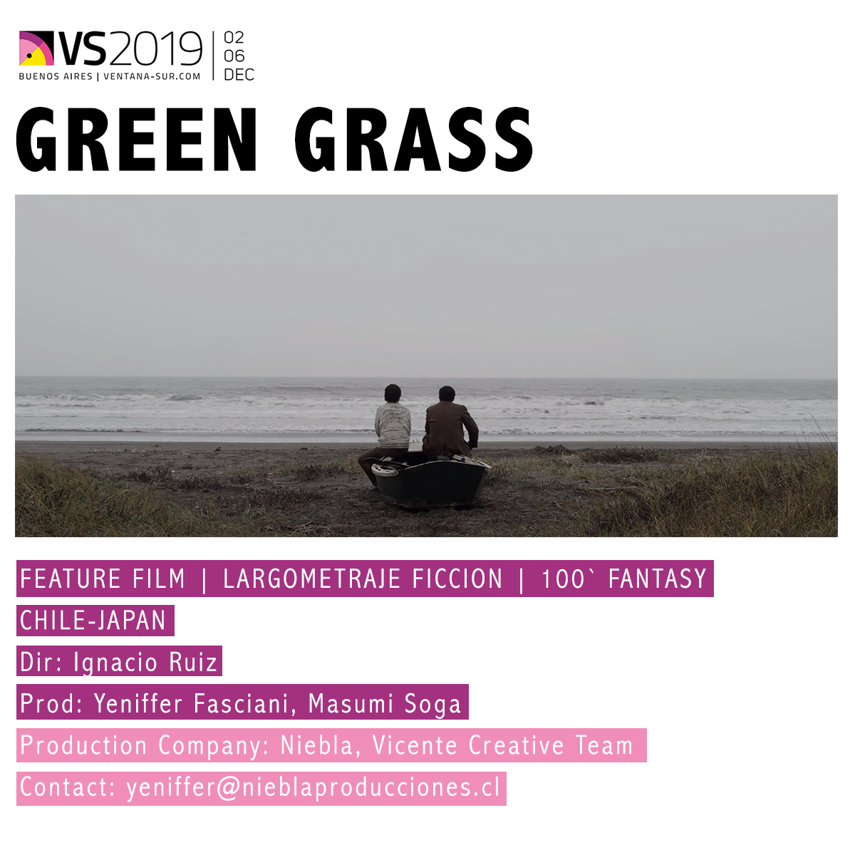 NieblaProd's tweet photo. #PerrosSinCola y @GreenGrass_Film buscan festivales y estreno mundial respectivamente. Si están en @VentanaSur y les interesa la realidad social del norte de Chile o el realismo mágico con un toque japonés, no duden en preguntar a @yenifasciani o ubicarnos en @cinemachile 📽️🎞️ https://t.co/yEFwPAdmlw