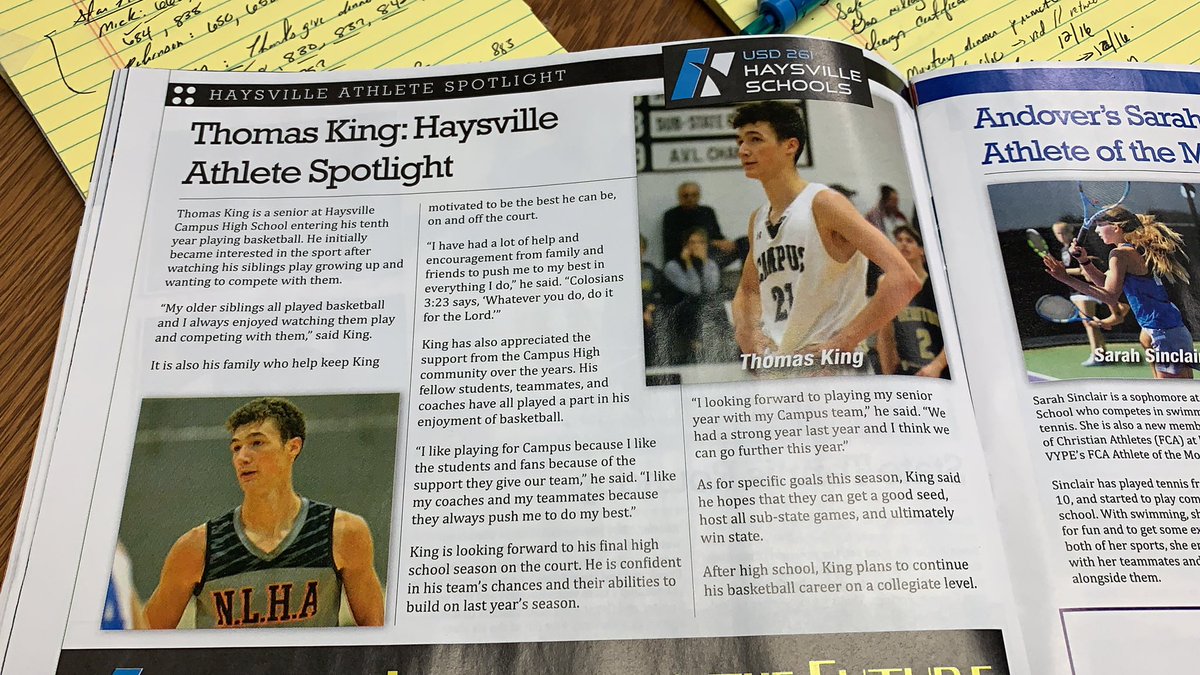 Check out the new  <a href="/VypeKS/">VYPE Kansas</a> issue to see our athlete spotlight, Thomas  King. #usd261derful