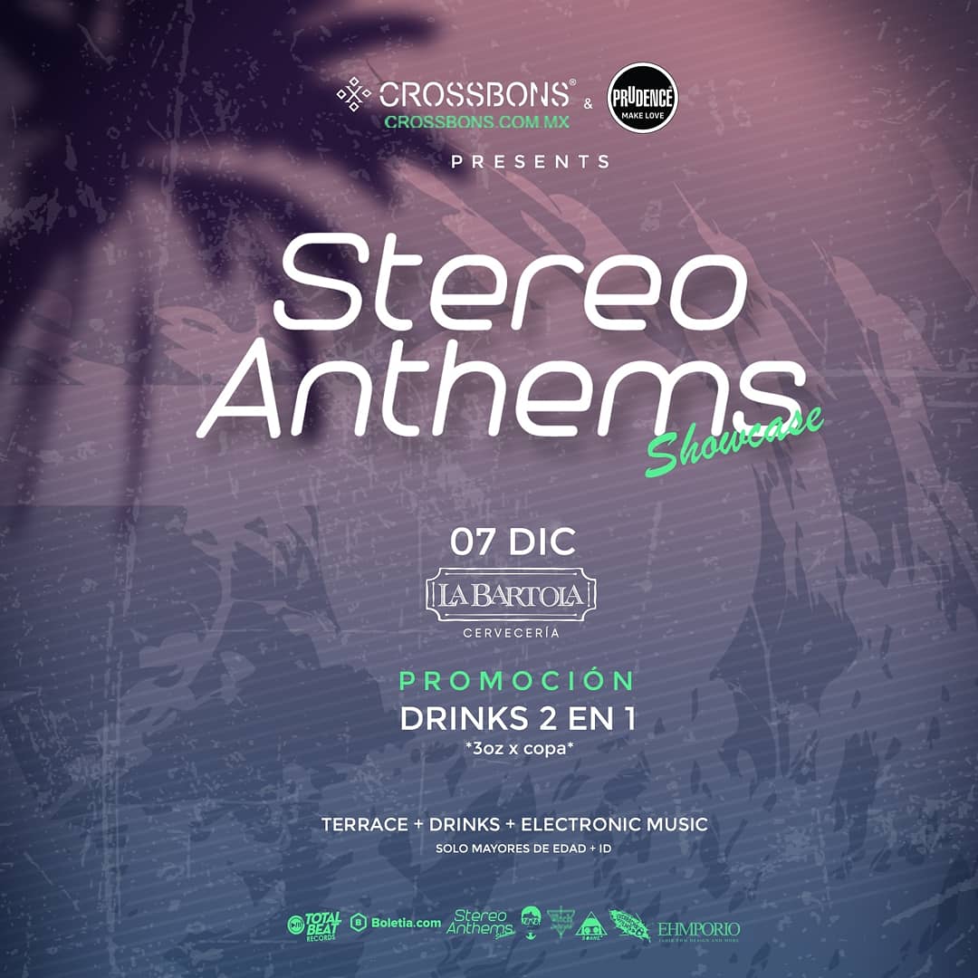 totalbeatmusic's tweet photo. ¡¡¡¡¡HOY!!!!!!! | #StereoAnthems Showcase | 7 DIC 16:00Hrs | @labartola.mx | +18+ID | Patrocinado por @crossbonsmexico @condonesprudence
-
#djsmexico #djs #dj #mexicanlabel #cdmx #beatnights #nightsparty https://t.co/sVzk1Nu8Dm https://t.co/ve7ixOD2Fc