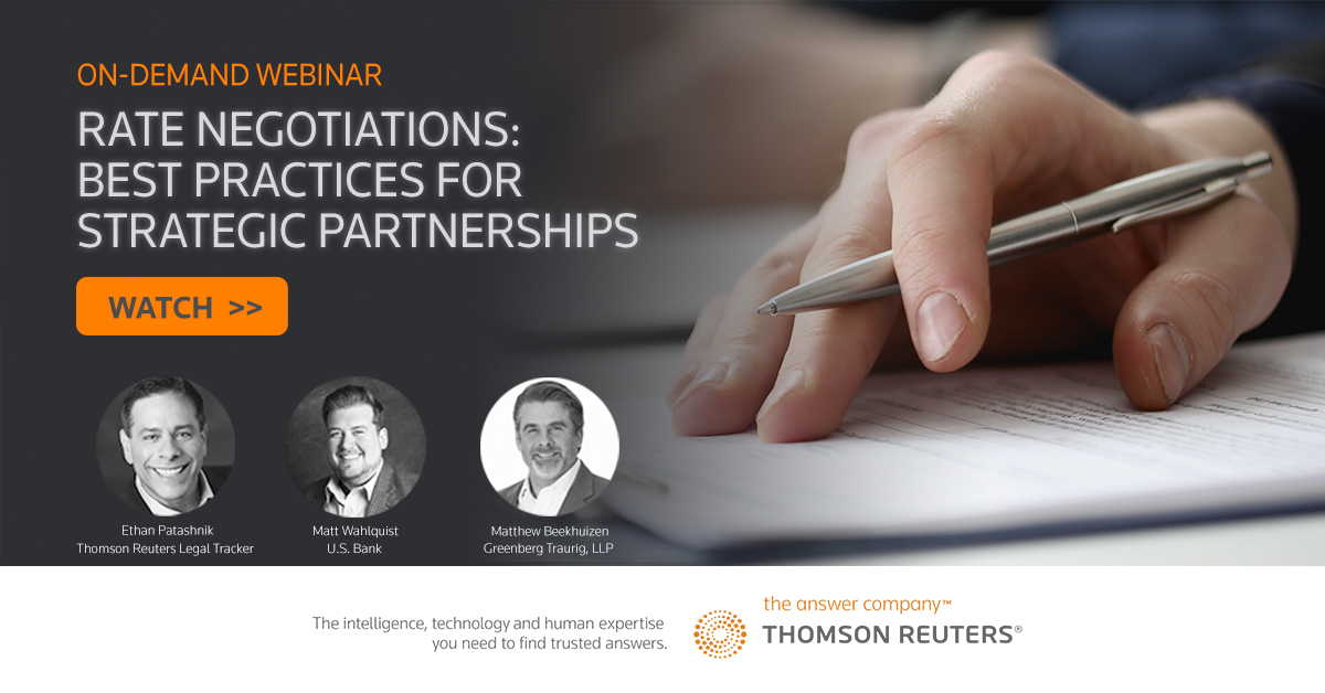 Legal_Tracker's tweet photo. If you missed our recent webinar, you can still view it. @mjwahlquist U.S. Bank, and @mattbeekhuizen, Greenberg Traurig, LLP share their experiences in negotiating rates with outside counsel.  https://t.co/Kdio3TMw0R https://t.co/fM6kkVlv3K