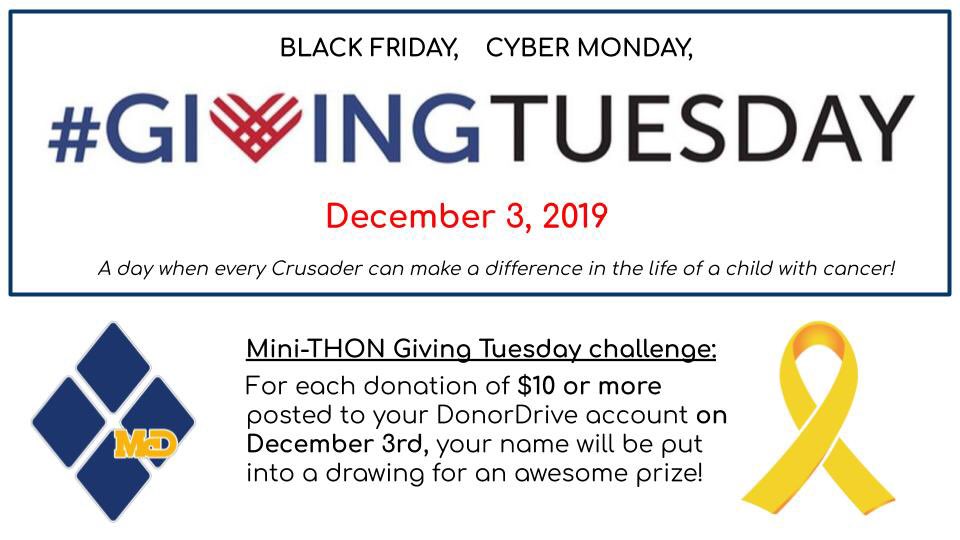 🎗Tomorrow is Giving Tuesday!!! Will you join the fight??? #FTK #GivingTuesday #FourDiamonds 🎗