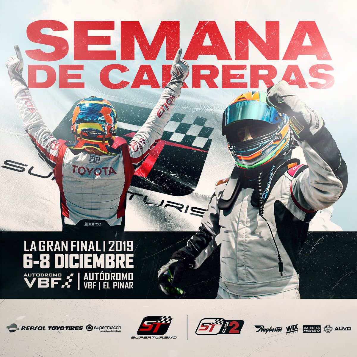 Comenzamos la semana y no es cualquier semana! 

Semana de carreras! Semana de la última fecha! 🏁
