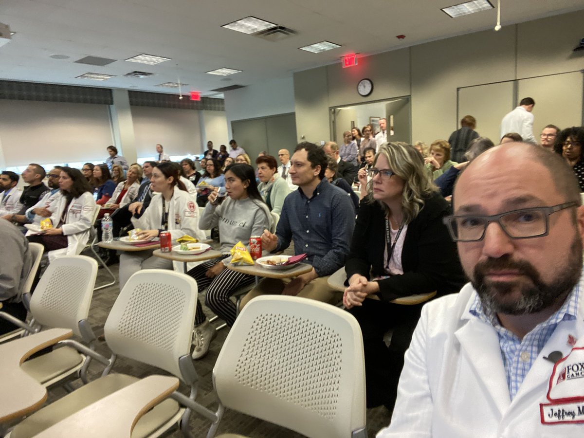 Packed house today @FoxChaseCancer noon #facultydevelopment lecture series #burnout #EmotionalIntelligence with @KandiWiens @acgme