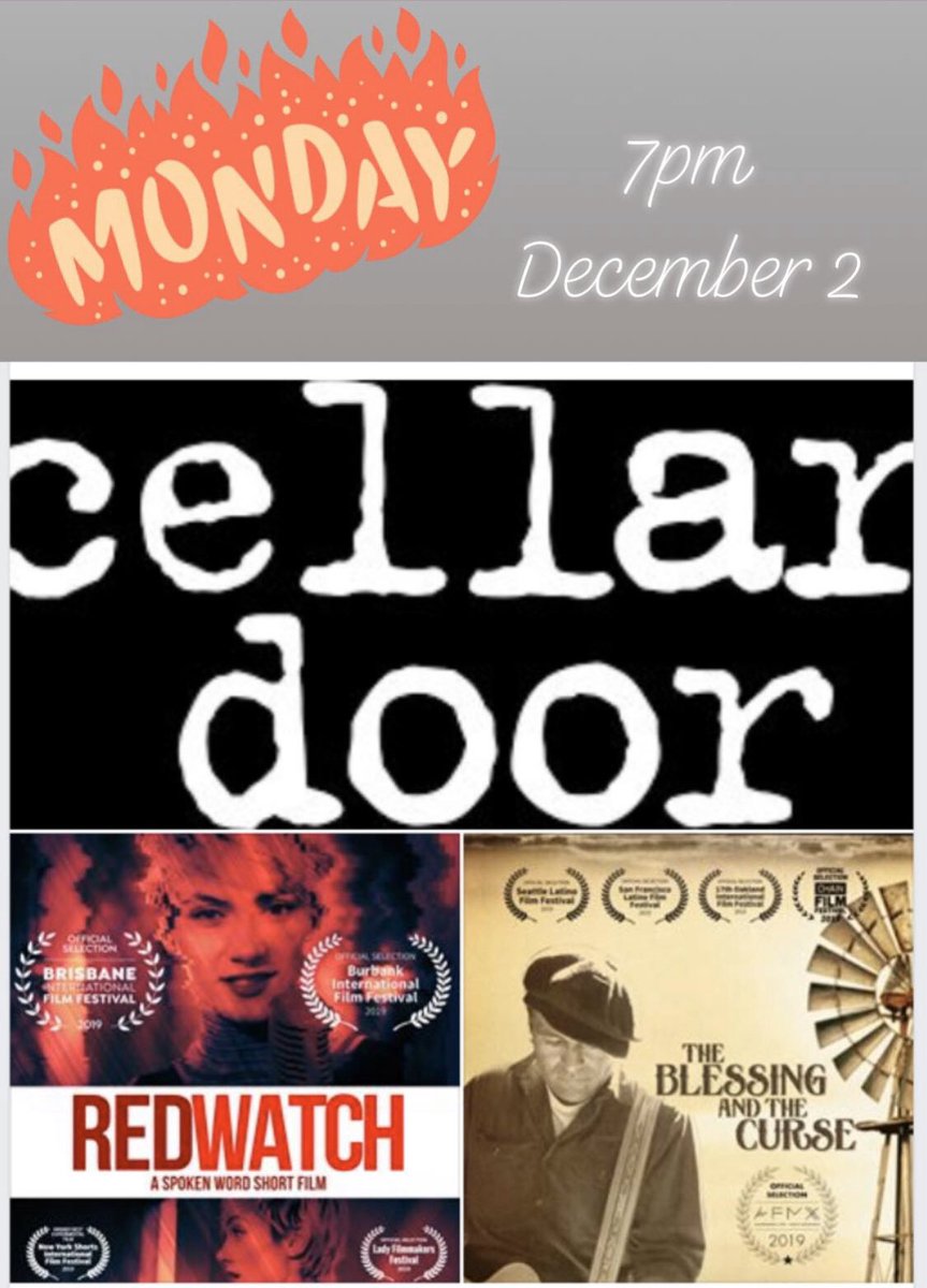 Tonight 7p! #RedWatch and <a href="/BlessingTheFilm/">BlessingTheFilm</a> screen at the @CellarDoor101. #Filmmaker Q&amp;A to follow with #Live performance by <a href="/LCandtheFlood/">Lance Canales</a>. #Visalia #CellarDoor #IndieFilm #Music #ShortFilm #SpokenWord #Poetry <a href="/RadiatorMedia/">David Kennedy Photography</a>