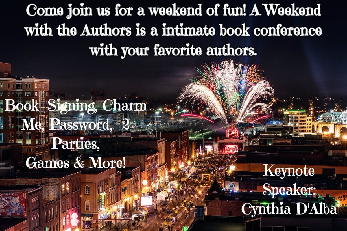 PAMarandaRaven's tweet image. Tickets are $5

aweekendwiththeauthors.com

#T4US @CynthiaDAlba @sandys37 @NashvilleAuthor #BookConference #books #booklovers