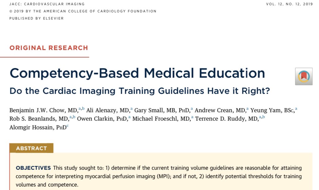 Hoping that this article will encourage discussion about CBME in cardiac imaging.
