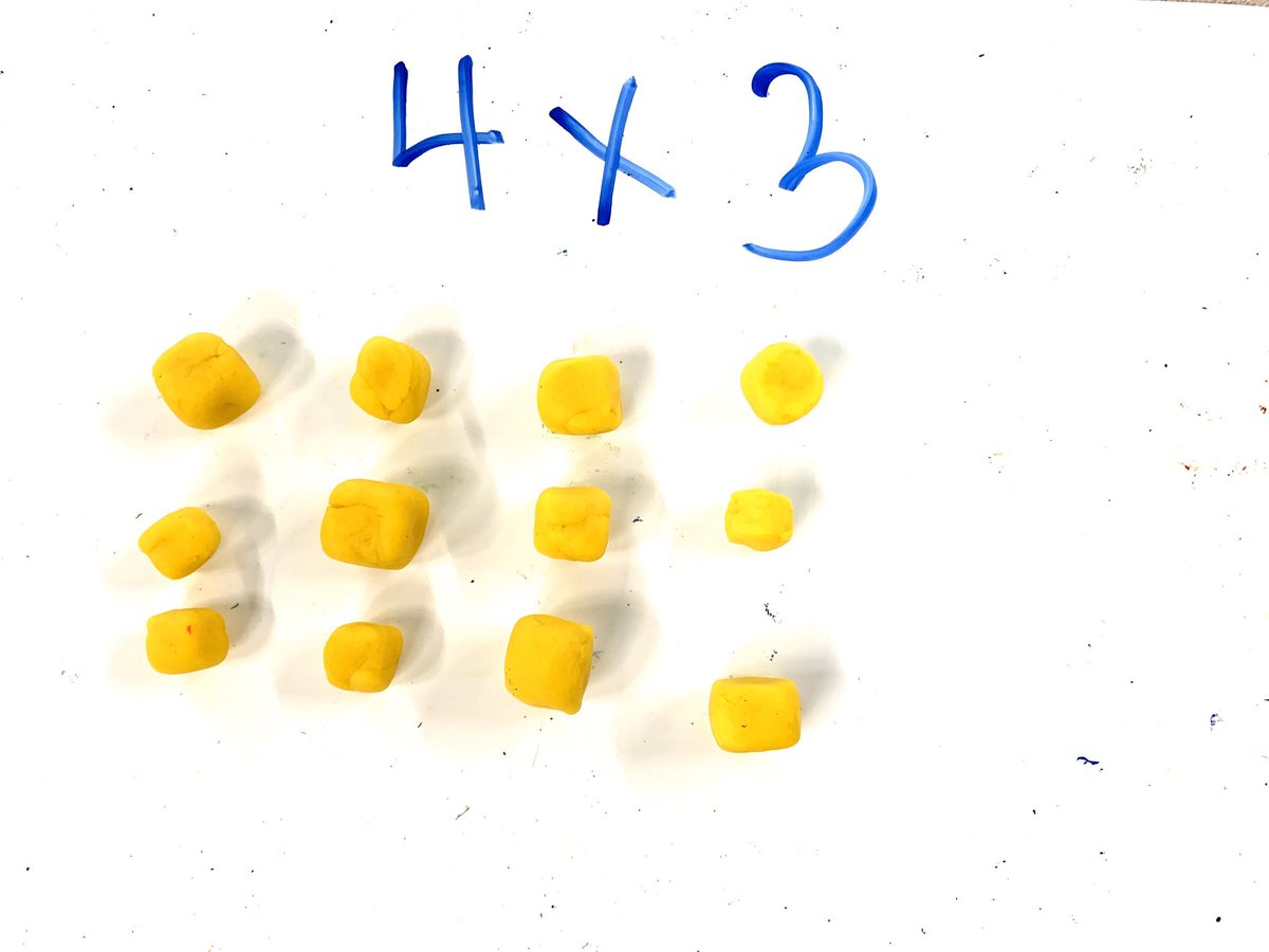 snalsok's tweet photo. In math how can we show our thinking around multiplication? We don’t memorize facts... we understand them! In #grade4 we use #areamodels #arrays both open and closed and playdo of coarse #partialproduct #distributiveproperty https://t.co/Dzu4AfZgR3