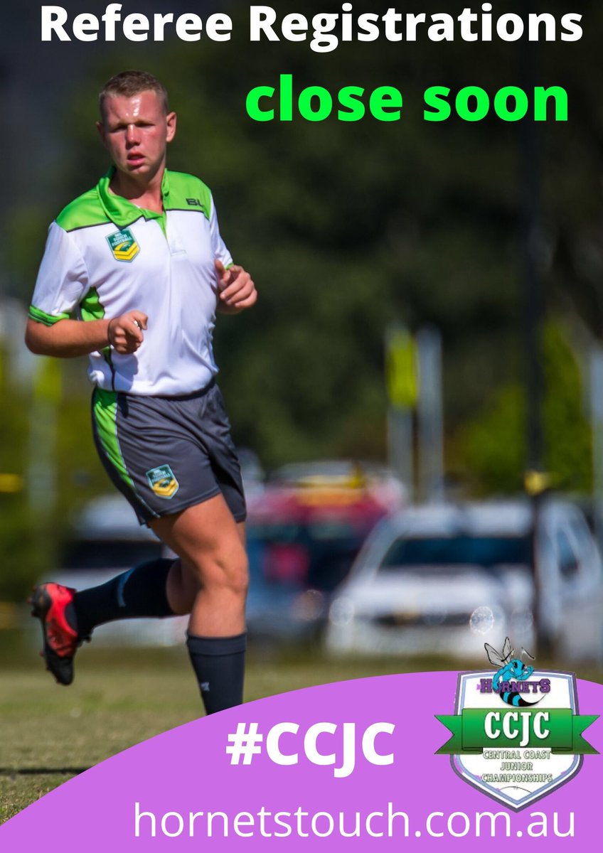 Refereeing at this year's Central Coast Championship?

Don't forget to Register.

Referee Registration will Close 5:00 pm Wednesday 4 December 2019.

membership.sportstg.com/regoform.cgi?f…
