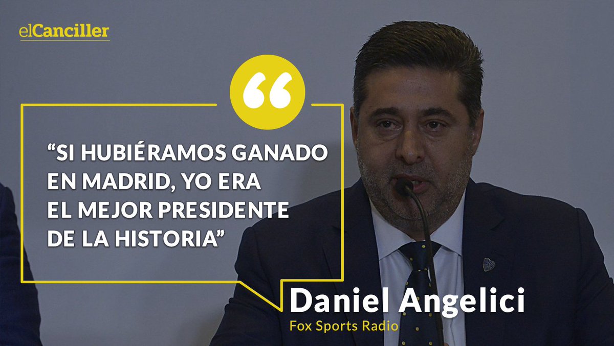 elcancillercom's tweet photo. [AHORA] Angelici recordó la final contra River. https://t.co/kUfjpZaEs1