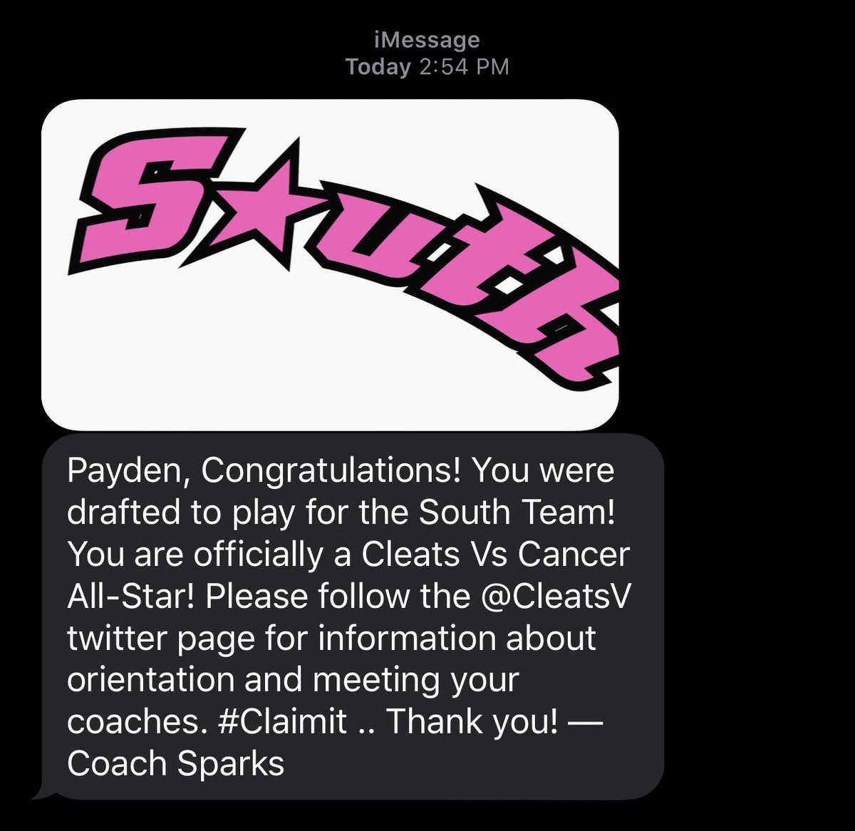 Excited to announce that I’ll be playing in the cleats vs cancer all star game on 12/28, thank you to <a href="/CleatsV/">CLEATS V CANCER H.S. FOOTBALL ALL-STAR GAME</a> for the opportunity to play ball again in high school and the opportunity to play for a greater cause than football ✊🏾