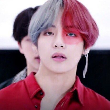 FreezingBurner's tweet image. [[ its very late here, I need to go to bed, Good night people. If BTS member was todoroki, It will be V aka Tae 💜