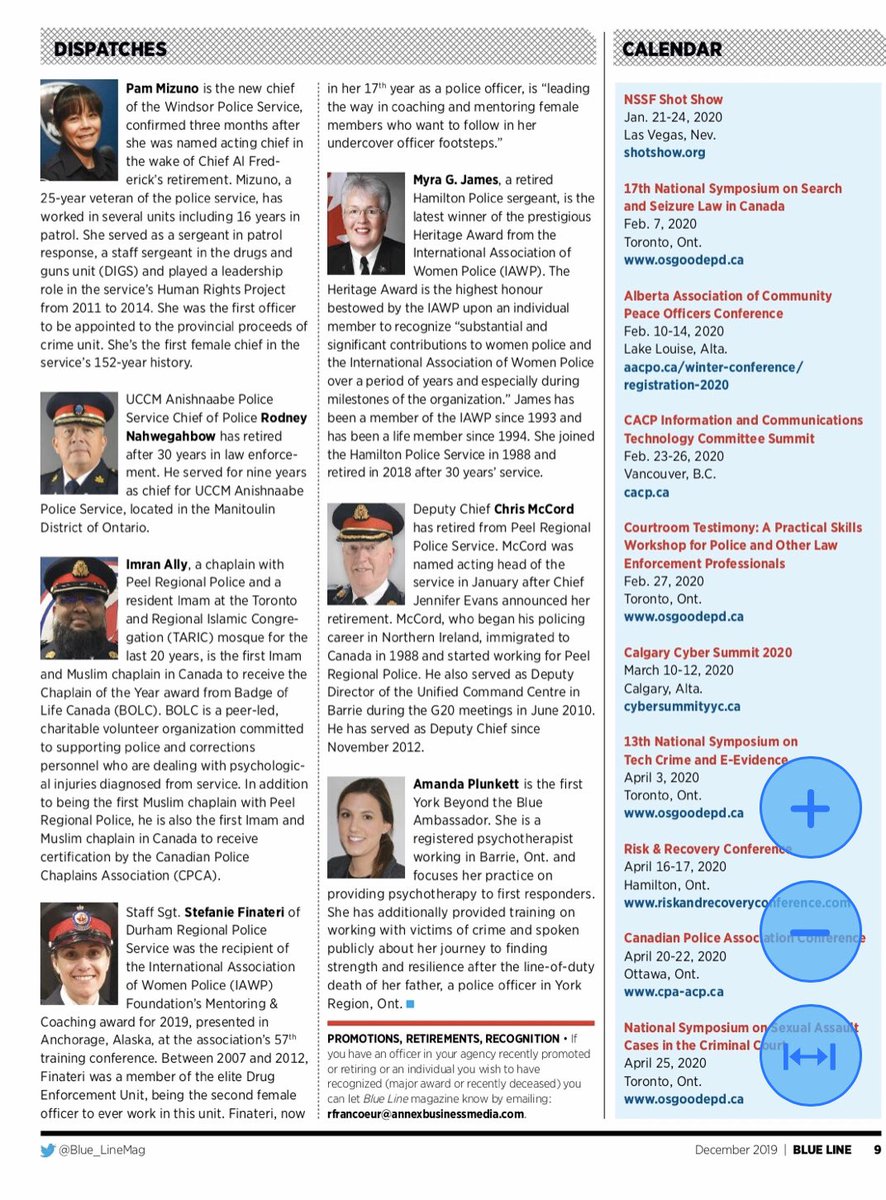 BadgeLifeCanada's tweet photo. Our Badge of Life Canada 2019 Chaplain Recognition of @PeelPolice Chaplain Imam Imran Ally reported via @Blue_LineMag 

Excellent recognition strong police supporter helping men &amp; women #firstresponders of all faiths behind the scenes 

#StrengthinNumbers @PoliceAssocON https://t.co/6xnOIQB6Km