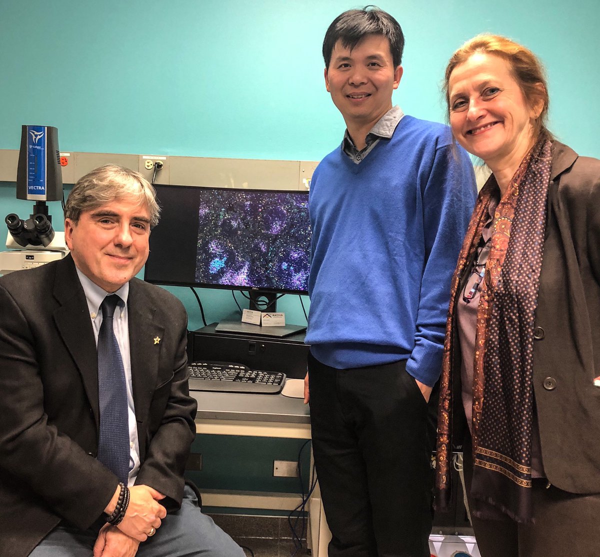 At the grand opening of our new Immunotherapy Assessment Core <a href="/LurieCancer/">Lurie Cancer Center</a> with co-directors @BinZhan87040118 and <a href="/CarolineLePoole/">Caroline Le Poole</a>!

<a href="/NorthwesternU/">Northwestern</a> <a href="/NUFeinbergMed/">Northwestern Feinberg School of Medicine</a> <a href="/NorthwesternMed/">Northwestern Medicine</a> <a href="/IINanoNU/">International Institute for Nanotechnology</a> <a href="/NU_IntMed/">NU Internal Medicine</a>