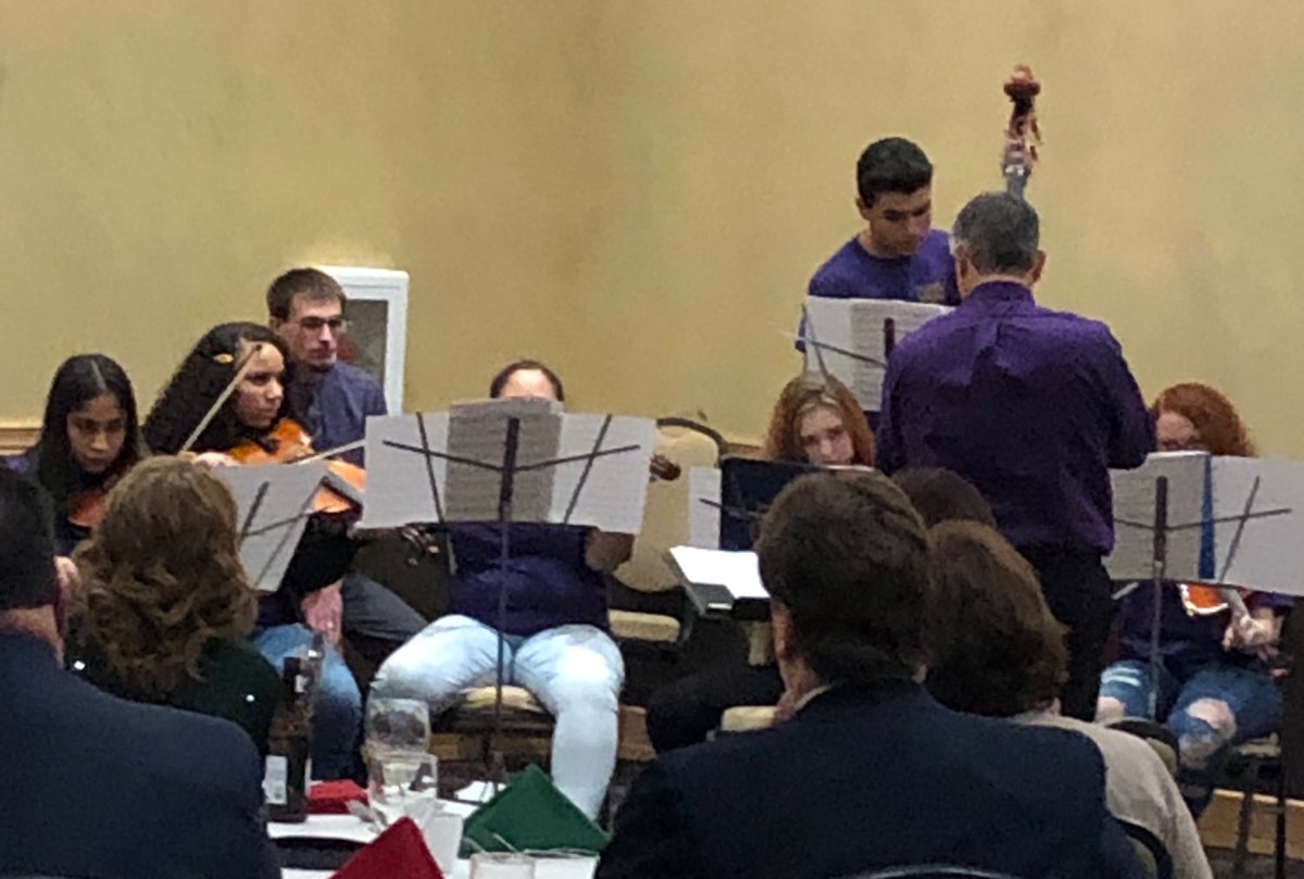 Waite HS honors orchestra and band entertaining the NW OASBO holiday meeting attendees!  #ChristmasMusic #TPS #thankyou #nwoasbo