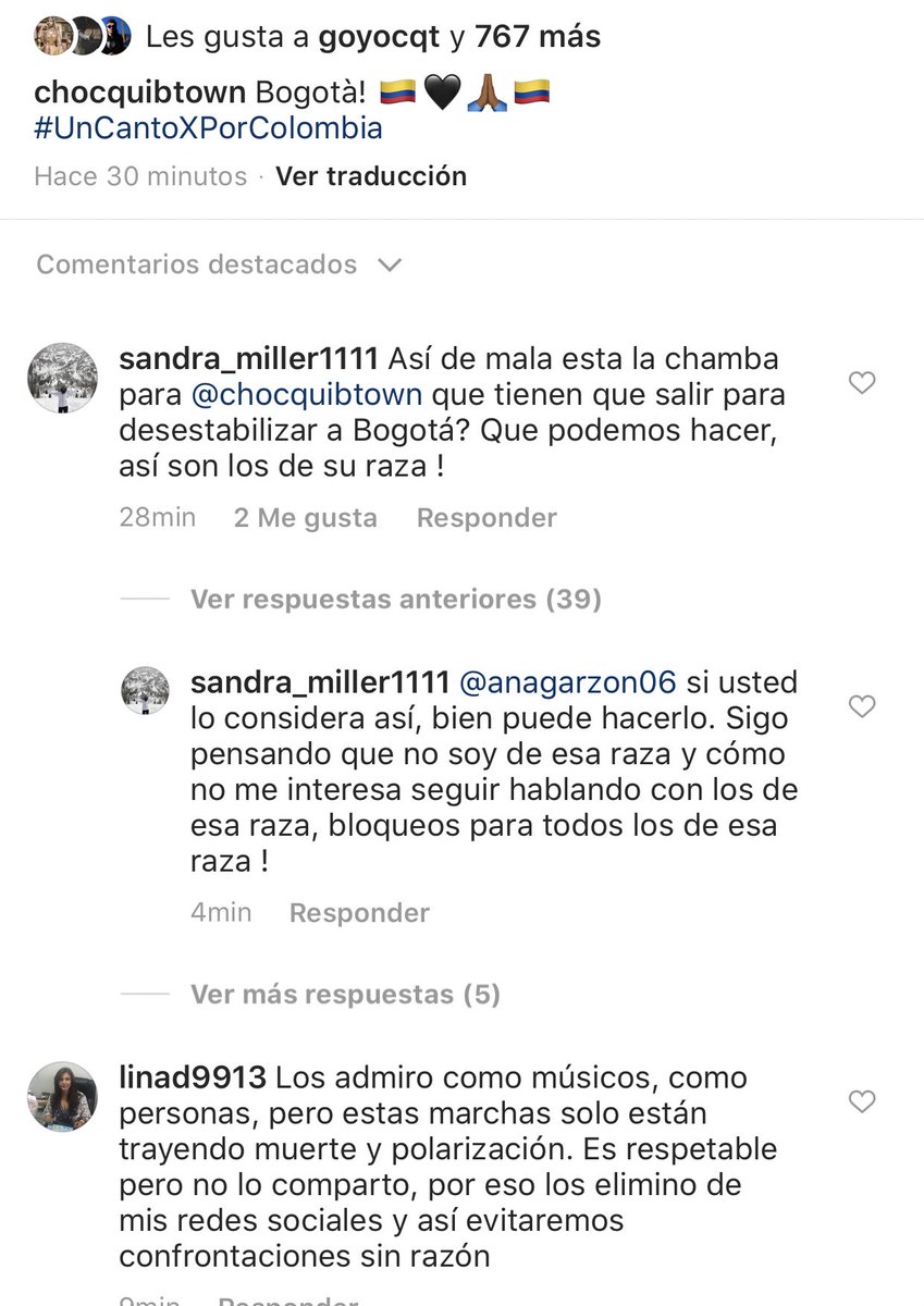 GOYOCQT's tweet photo. “Mas razones para salir a marchar, si hay racismo, cínico y descarado” Chamba no nos hace falta , muchas Gracias por discriminarnos señora! Más amor y respeto! 🙏🏾 https://t.co/fmLA3mIR6G