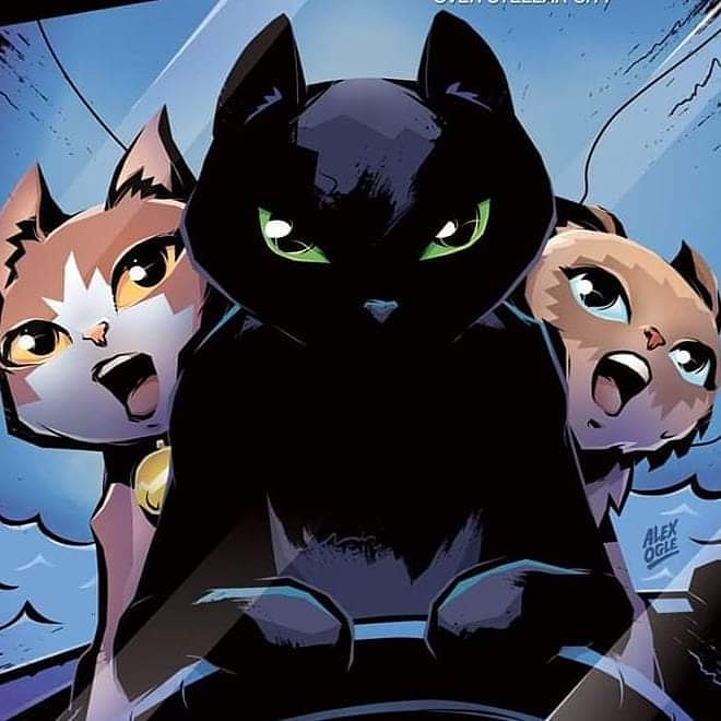 HeroCatComics's tweet photo. Midnight Monday! #herocatsonline #Comics #MidnightOverStellarCity #MidnightMonday #cats #BlackCat #ClawsofJustice https://t.co/BROliFGezG