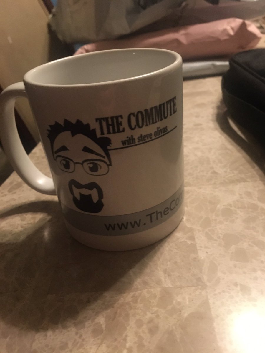 ImJimR87's tweet image. Being @steveolivas biggest stalker allows special gifts to come my way. Support #TheCommute and maybe you’ll get a mug with Steve’s mug on it.