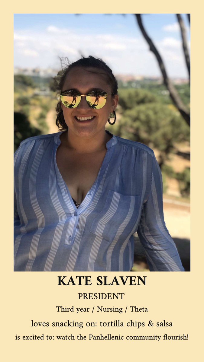 President Kate Slaven from <a href="/UCTheta/">UC Kappa Alpha Theta</a>!