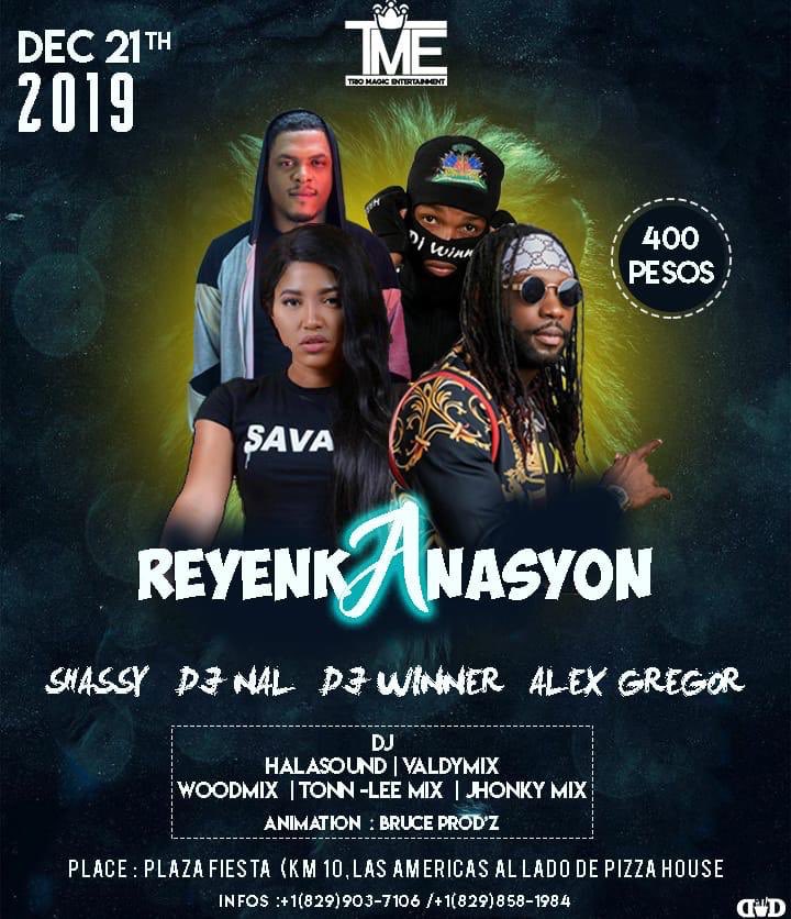 djwinnerrr's tweet photo. _Ladies and Gentleman Are you Ready?_
_TME ap prezanten on kokennchenn party_
" *ReyenkAnasyon* "
_Lap fèt plaza Fiesta..._
RÉPUBLIQUE DOMINICAINE SAK AP FÈT⭐⭐
#TrioMagicEntertainment
#ReyenkAnasyon
#400 Pesos
#Plazafiesta
@shassylovelace
@djnal
#AlexGregor
#Djwinner https://t.co/BoYizsQDms
