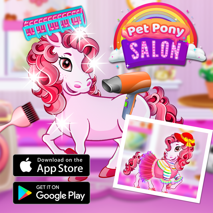 PrettyPetPony's tweet photo. It's a magical world of fashion and glam - make sure you're ready for a lot of glitters! 😍✨

Challenge your pet grooming and styling skills with your own pony in our latest game craze - Pretty Pet Pony Salon! 🦄🦄🦄 https://t.co/q3pr9oqGxK