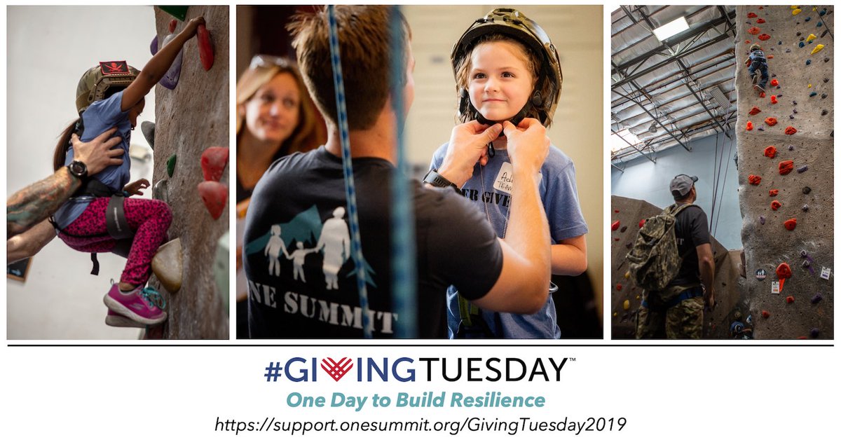 Should you choose to support our mission tomorrow on #givingtuesday you'll be helping our like-minded warriors and their families discover resilience in the aftermath of trauma. Click below to double the impact of your donation!

support.onesummit.org/givingtuesday2…

#onedaytobuildresilience
