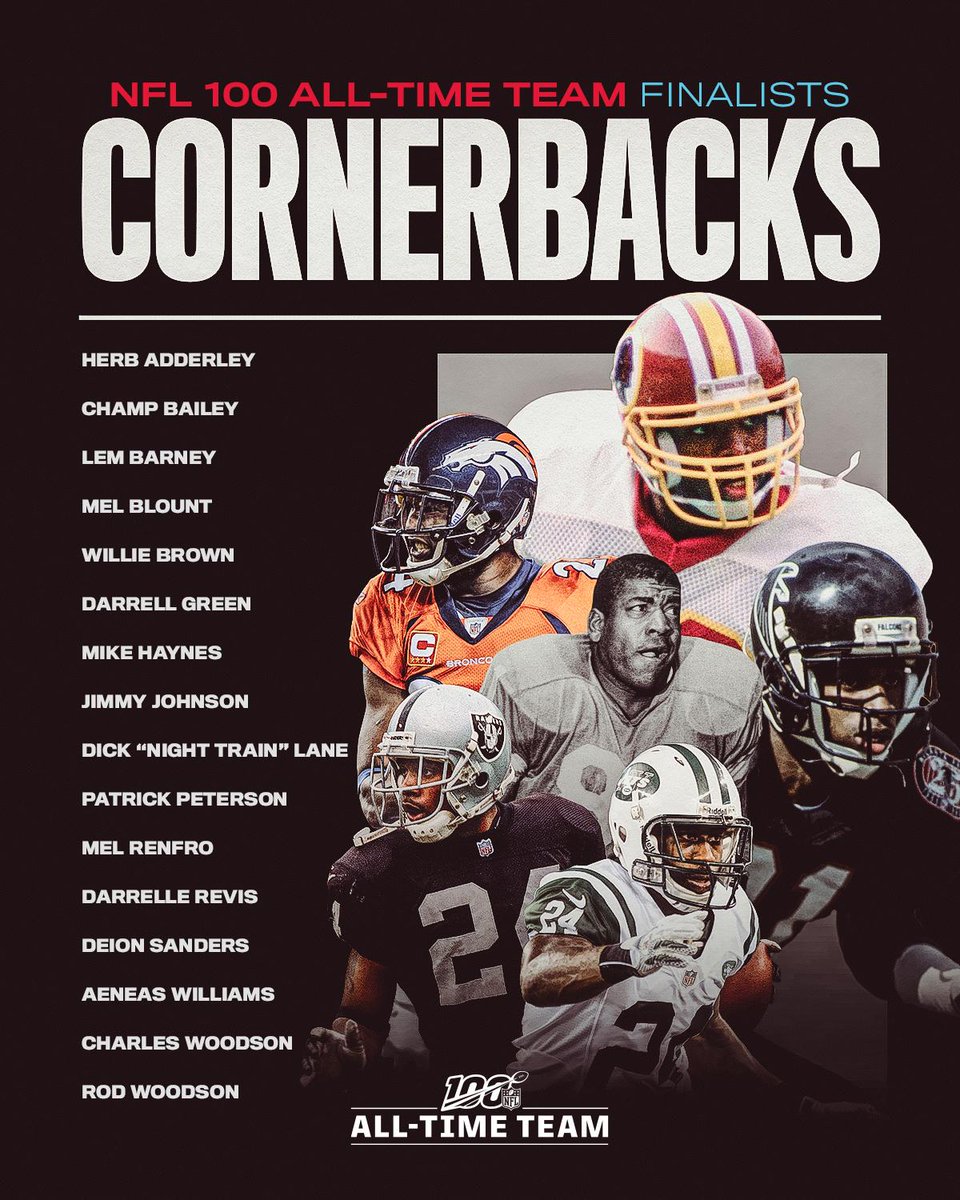 Nfl On Twitter The 16 Cornerback Finalists For The Nfl100