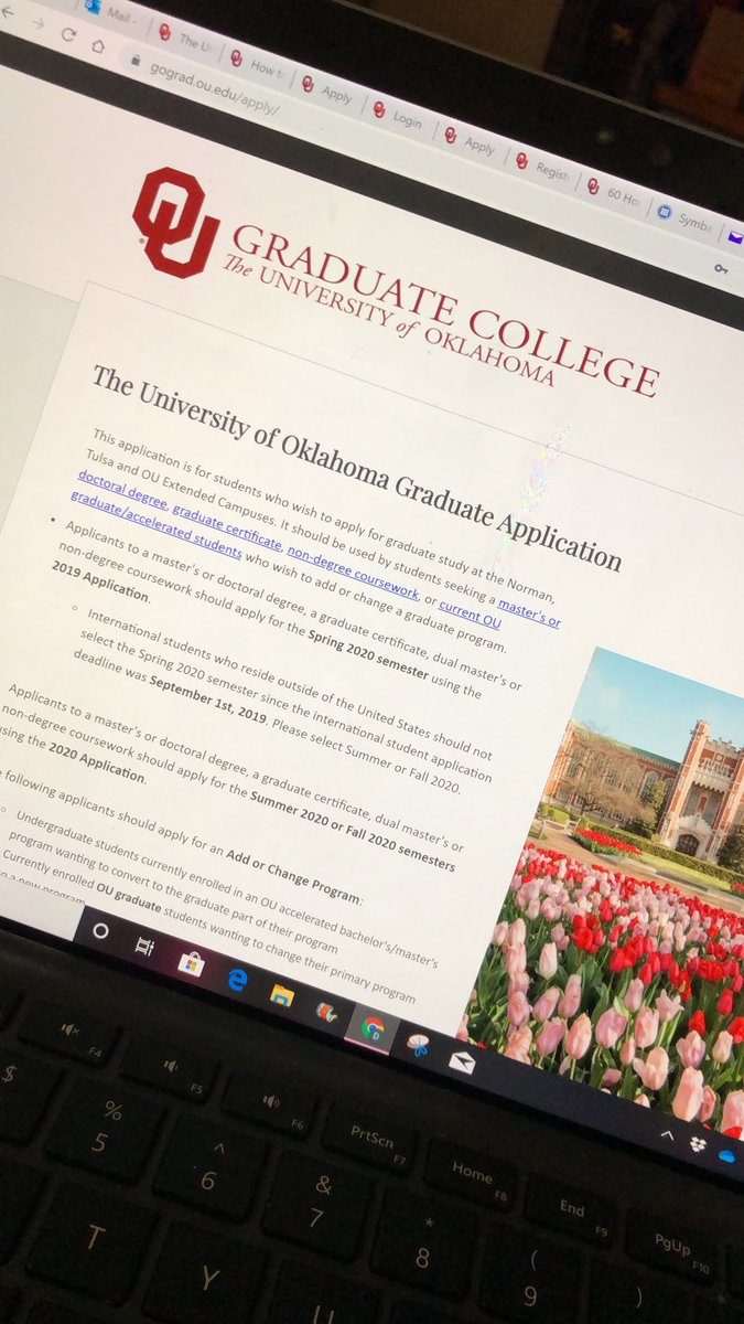 Here I go again. #LifeLongLearning #socialwork? #justanapplication #Sooners @ZarrowCenter #transitionexpert